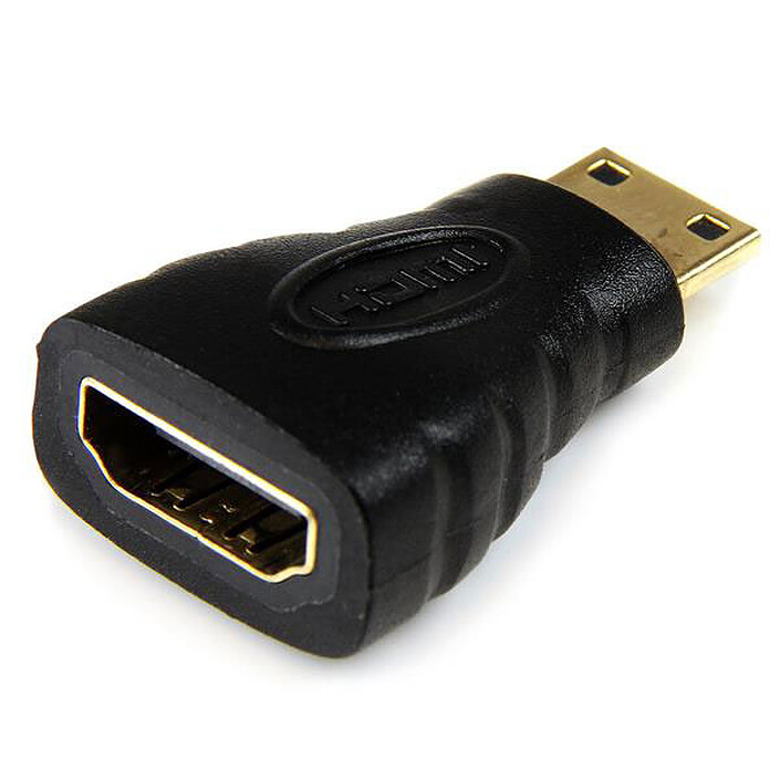 StarTech.com Mini HDMI to HDMI 1.4 4K 30Hz Adapter - F/M - Gold-plated connectors - Black