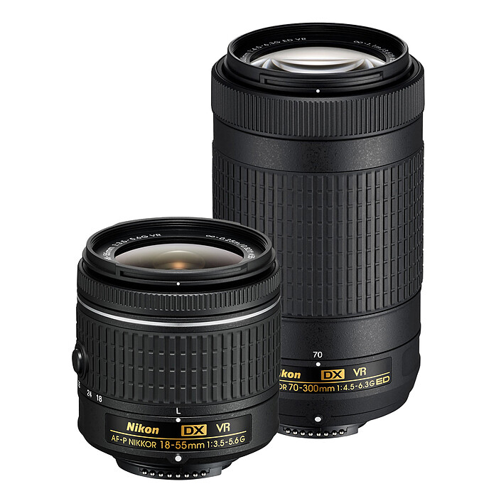 Nikon D5600 + AF-P DX 18-55mm VR + AF-P DX 70-300 mm VR pas cher