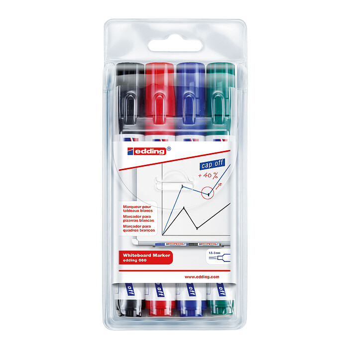Edding 660 - set de 4 couleurs