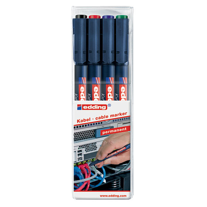 Edding 8407 - set de 4 couleurs