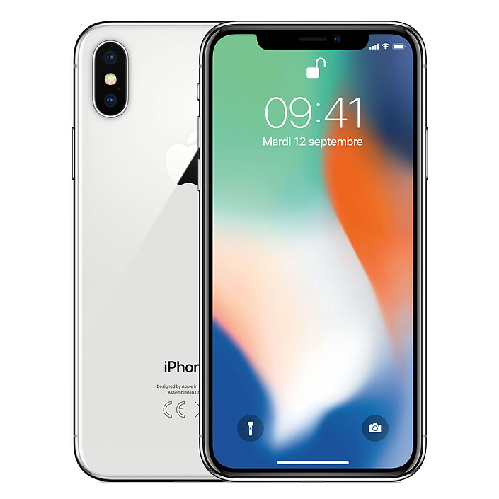 Apple iPhone X 64 Go Argent · Reconditionné