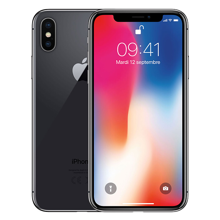 Apple iPhone X 256 Go Gris Sidéral · Reconditionné