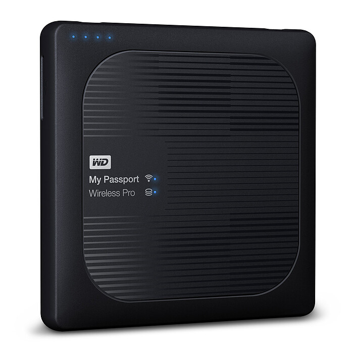 WD My Passport Wireless Pro 4 To Noir (Wi-Fi/USB 3.0/SD-Card)