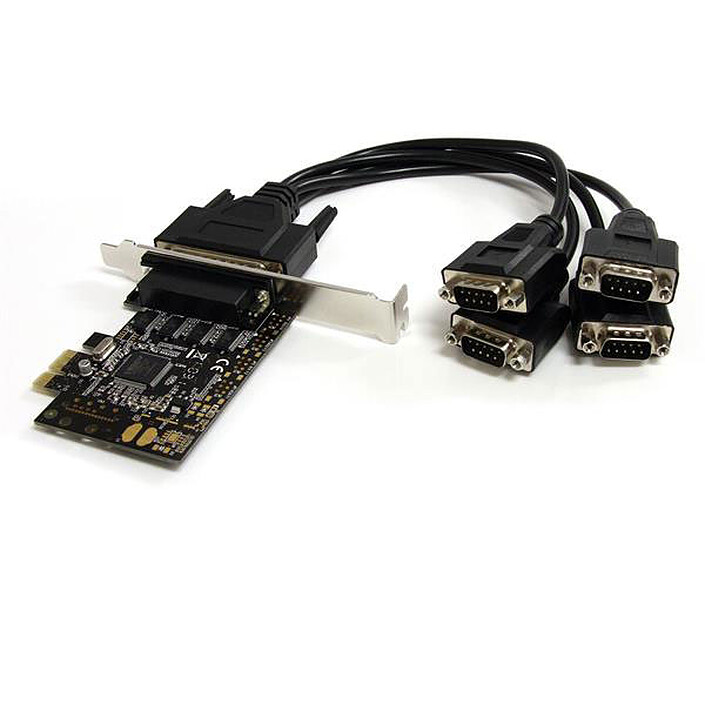 StarTech.com Carte PCI Express avec 4 ports RS232