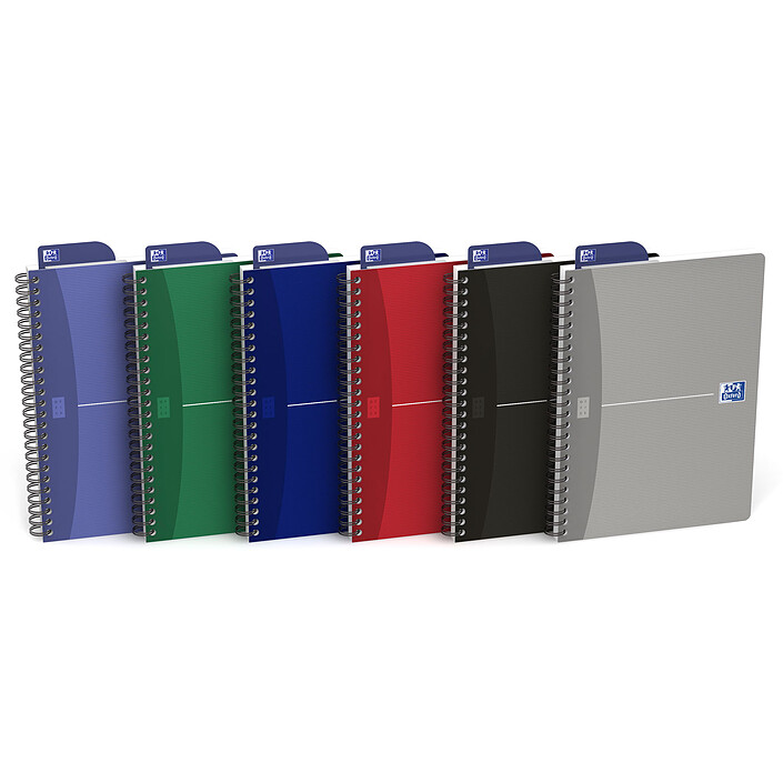 Oxford Classic Cahier Spirale 180 pages petits carreaux coloris aléatoires