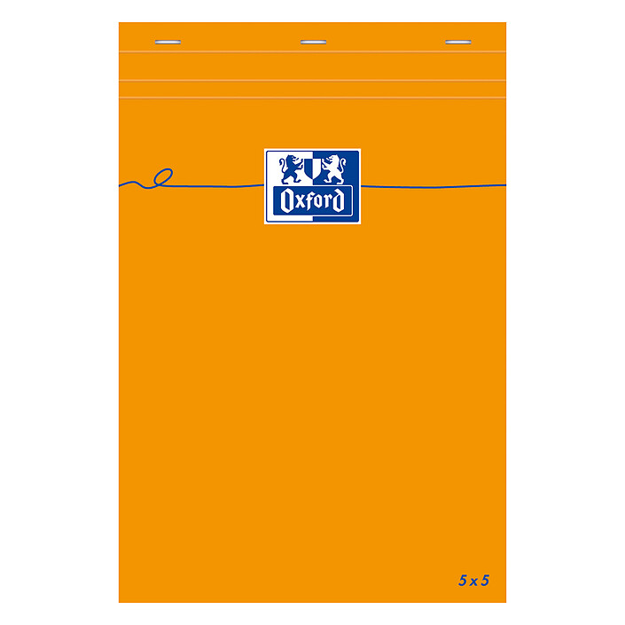 Oxford Bloc Bureau 21 x 29.7 quadrillé 5 x 5 80 pages