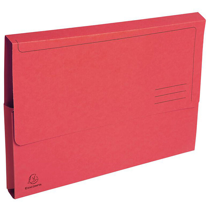 Exacompta Forever Chemises Poche Rouge x 50