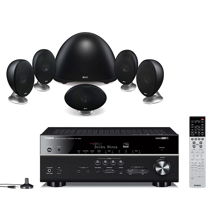 Yamaha MusicCast RX-V683 Noir + KEF E305 Noir