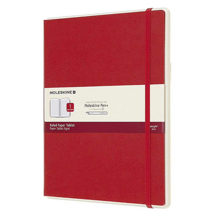 Moleskine Paper Tablet Hardcover XL Ruled Rouge