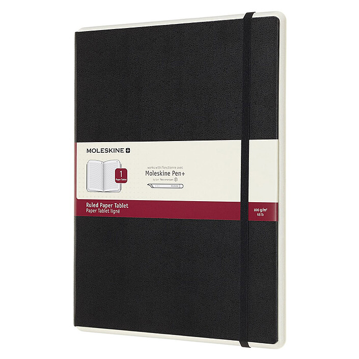 Moleskine Paper Tablet Hardcover XL Ruled Noir