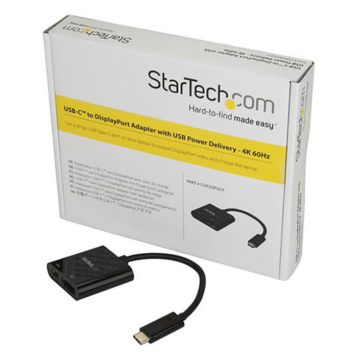 Acheter StarTech.com Adaptateur USB-C vers DisplayPort avec Power Delivery 60W - 4K60Hz - Compatible Thunderbolt 3