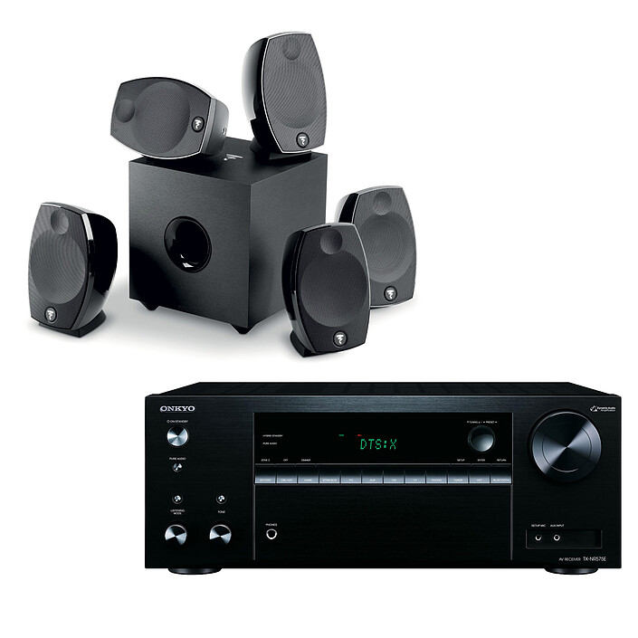 Onkyo TX-NR575E Noir + Focal Sib Evo 5.1