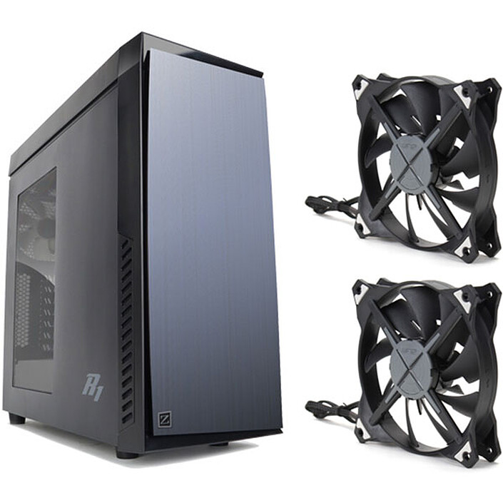 Zalman R1 Noir + 2 ventilateurs Zalman ZM-DF12