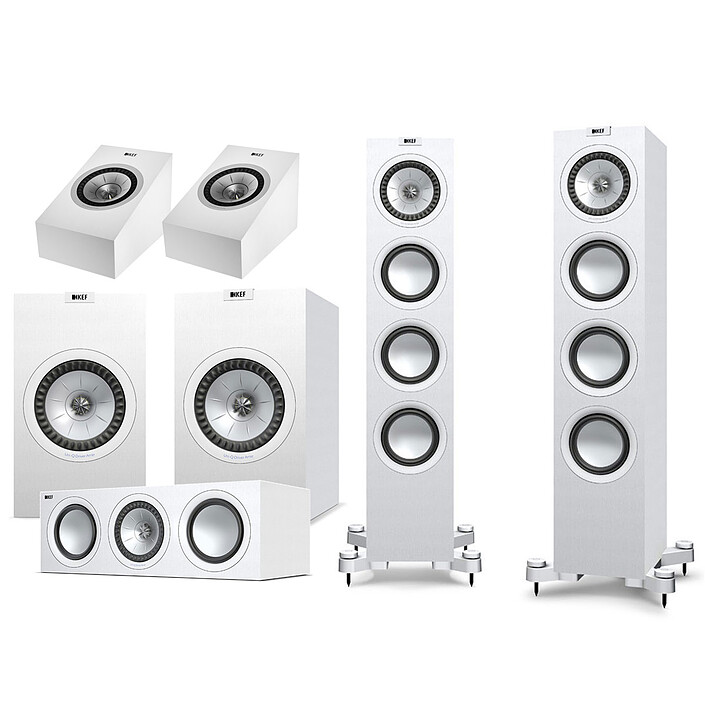KEF Q550 System Plus Atmos Blanc