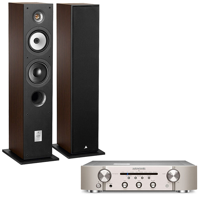 Marantz PM6006 Silver Gold + Triangle Altea Borea Noyer