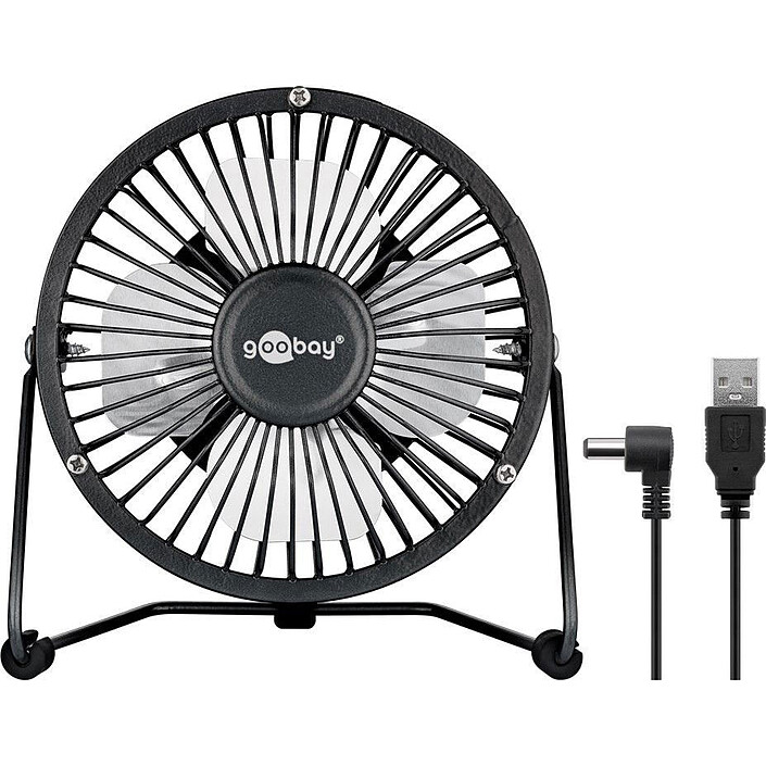 Goobay Mini ventilateur USB 4'" (Noir)