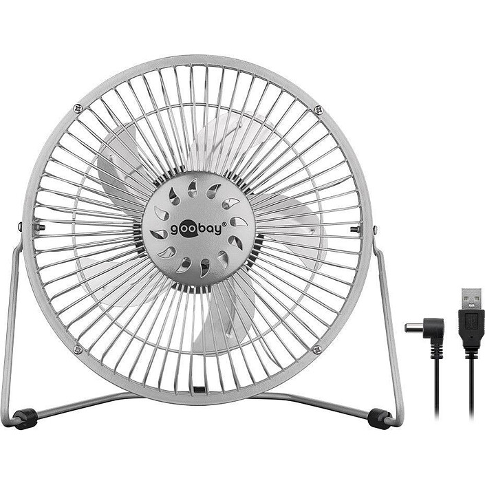 Goobay Mini ventilateur USB 8'" (Argent)