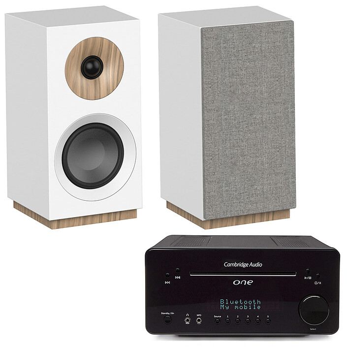 Cambridge One Noir + Jamo S 801 Blanc