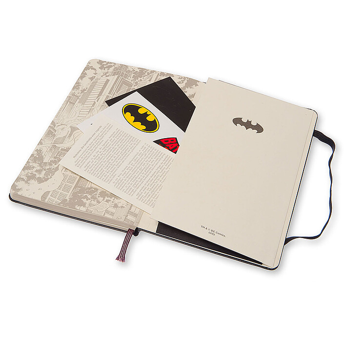 Moleskine Batman Plain Large Noir  pas cher