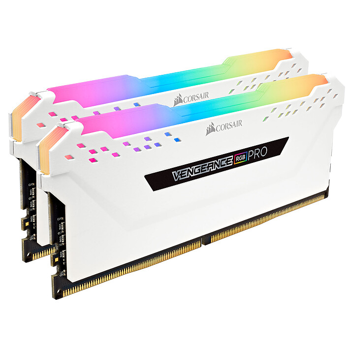 Corsair Vengeance RGB PRO Series 16 Go (2x 8 Go) DDR4 2666 MHz CL16 Blanc
