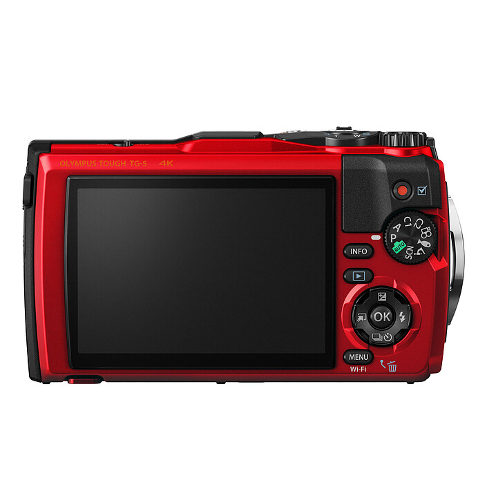 Olympus TG-5 Rouge + CRSC-120 Noir pas cher
