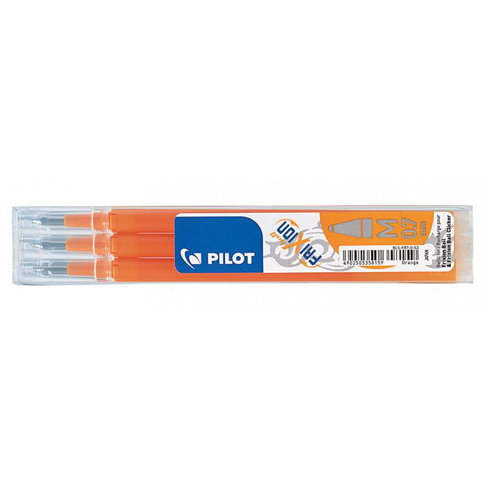 PILOT Recharges pour FriXion Ball Orange pointe 0,7mm