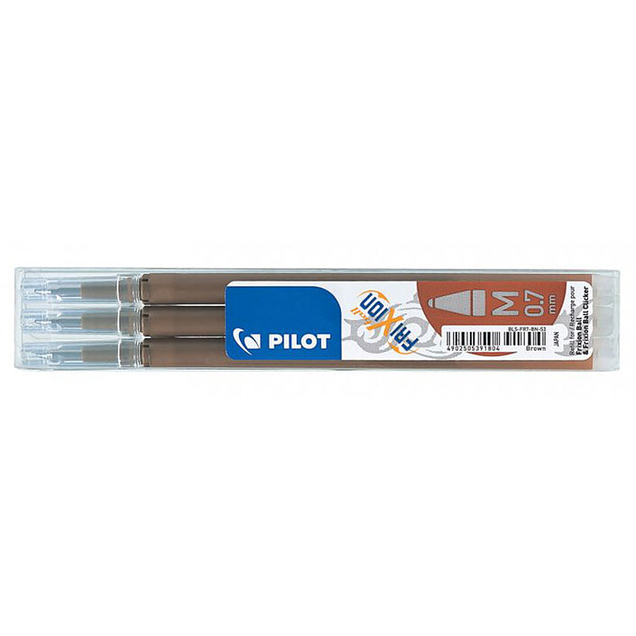 PILOT Recharges pour FriXion Ball Marron pointe 0,7mm 