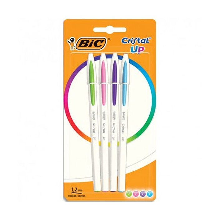 BIC Cristal Up 4 Stylos Fun Assortis