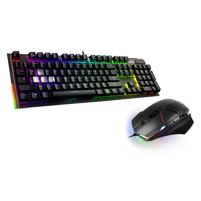 MSI GC140 - MSI Vigor GK80 CR (MX Red) + Souris Clutch GM60