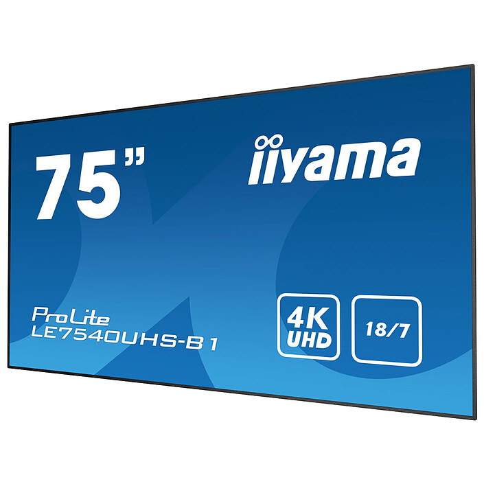Avis iiyama 75" LED - ProLite LE7540UHS-B1
