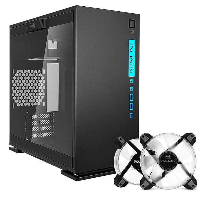 IN WIN 301C Noir + Polaris RGB Twin Pack Offert