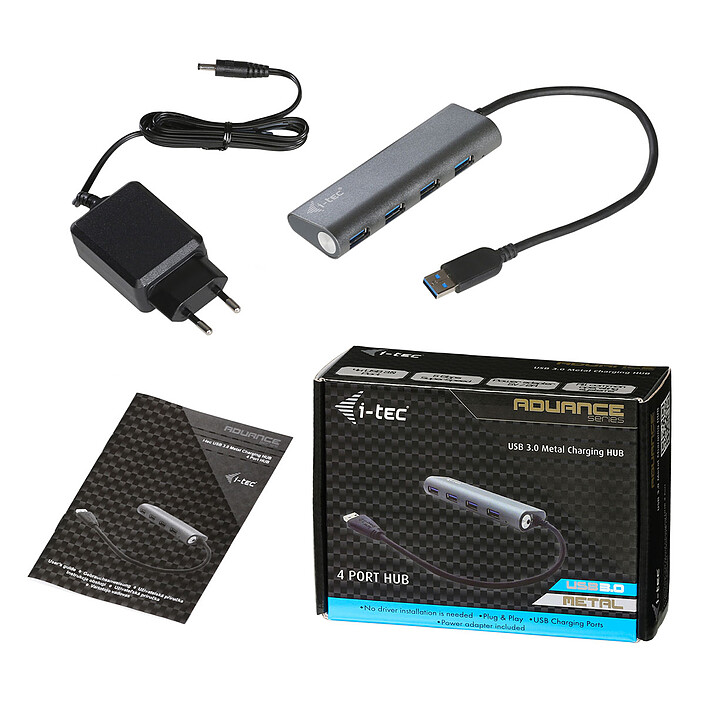 Nota i-tec USB 3.0 Metal Charging Hub 4 Porte