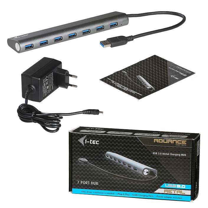 Nota i-tec USB 3.0 Metal Charging Hub 7 Porte (U3HUB778)