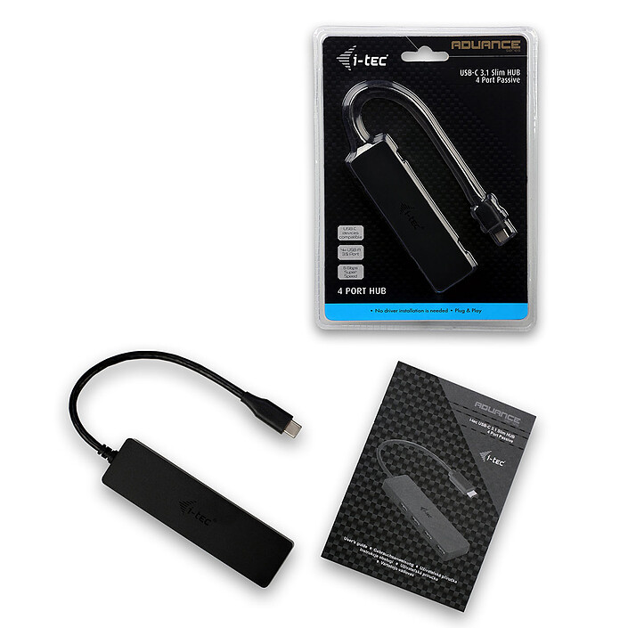 i-tec USB-C Slim Passive Hub 4 Ports pas cher