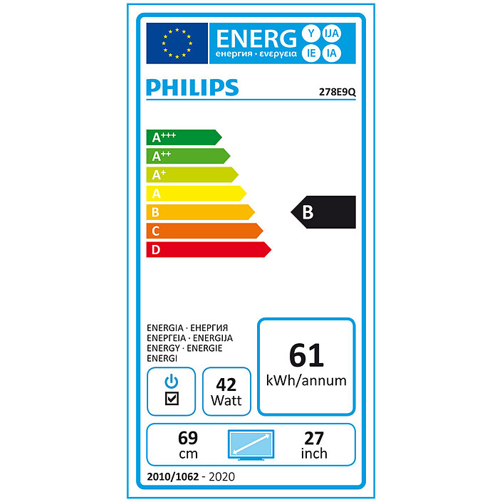 Philips 27" LED - 278E9QJAB pas cher