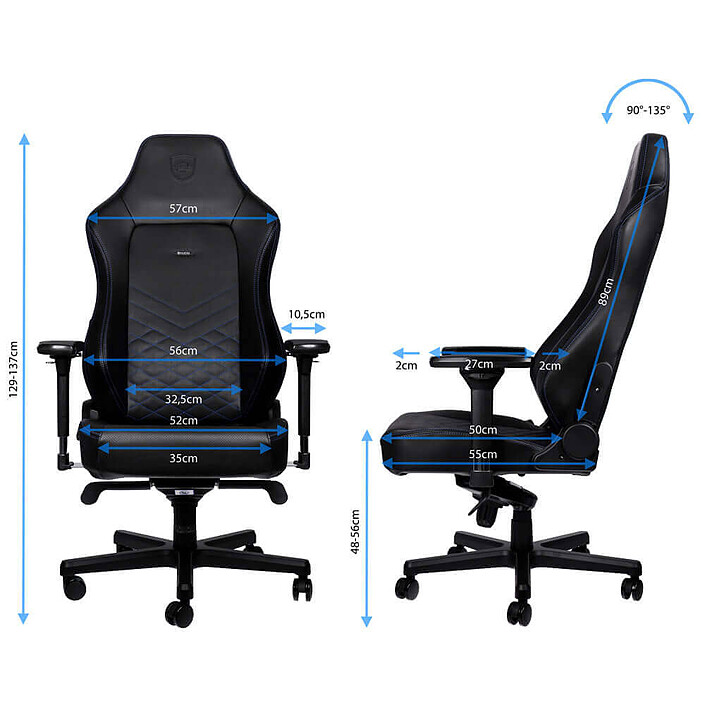 Noblechairs HERO (nero/blu) economico