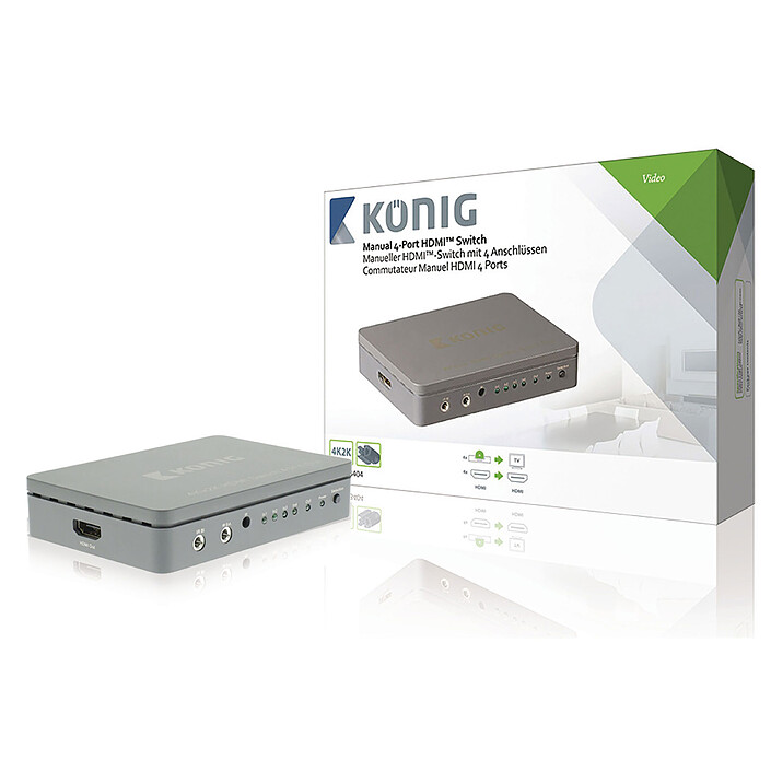 König Switch HDMI 4 ports