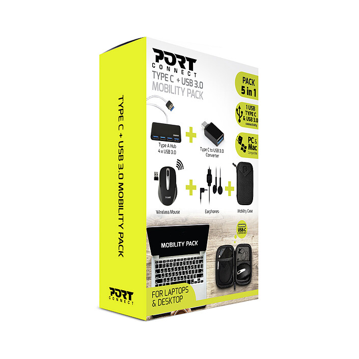 PORT Connect Type C + USB 3.0 Mobility Pack