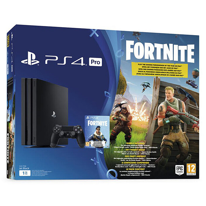 Sony PlayStation 4 Pro (1 To) Noir + Fortnite