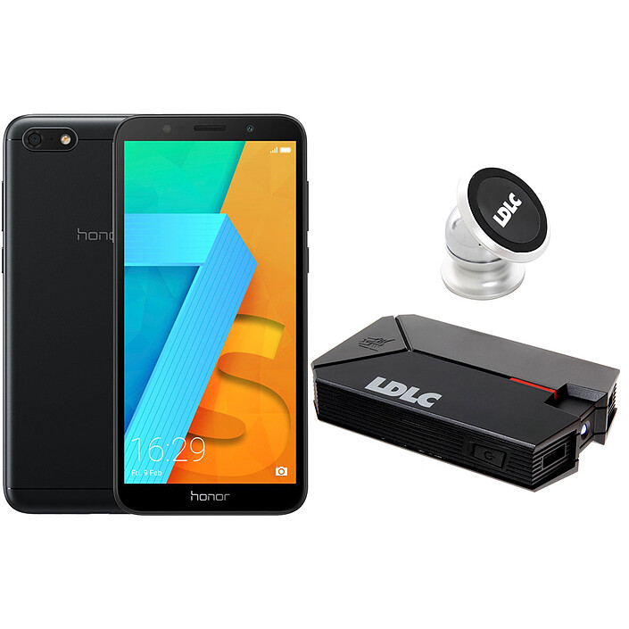 Honor 7S Noir + LDLC Power Bank QS10K + Auto S1