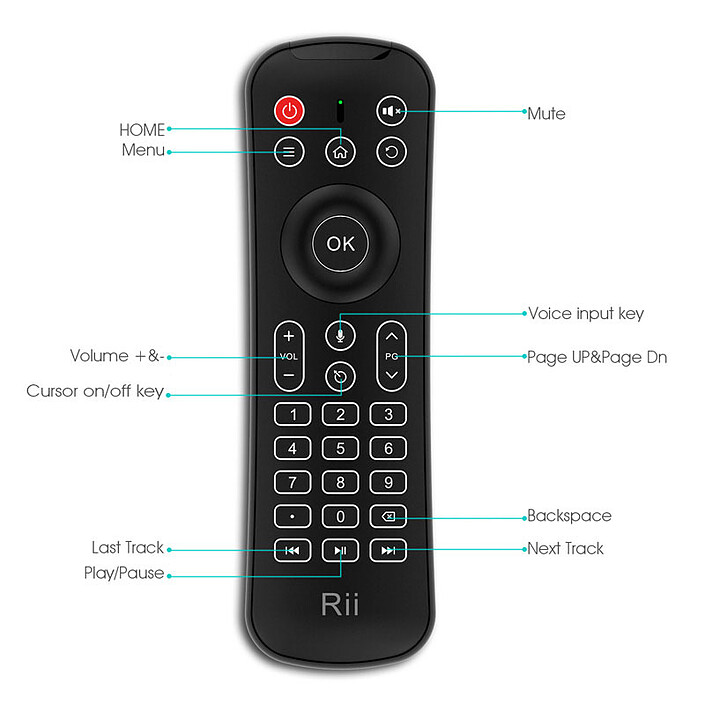Avis Riitek Mini Wireless Keyboard MX6