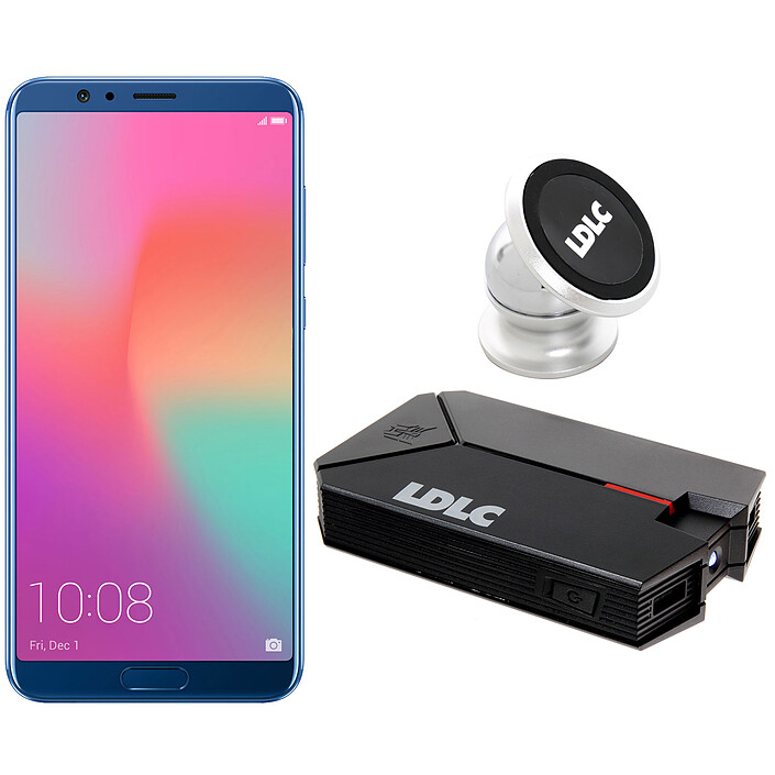 Honor View 10 Bleu + LDLC Power Bank QS10K + Auto S1