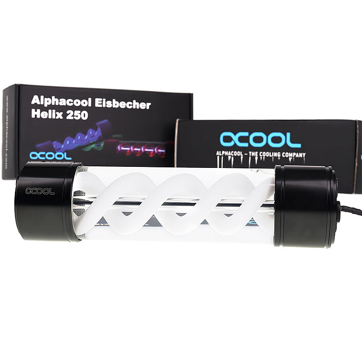 Alphacool Eisbecher Helix 250mm reservoir noir/blanc pas cher