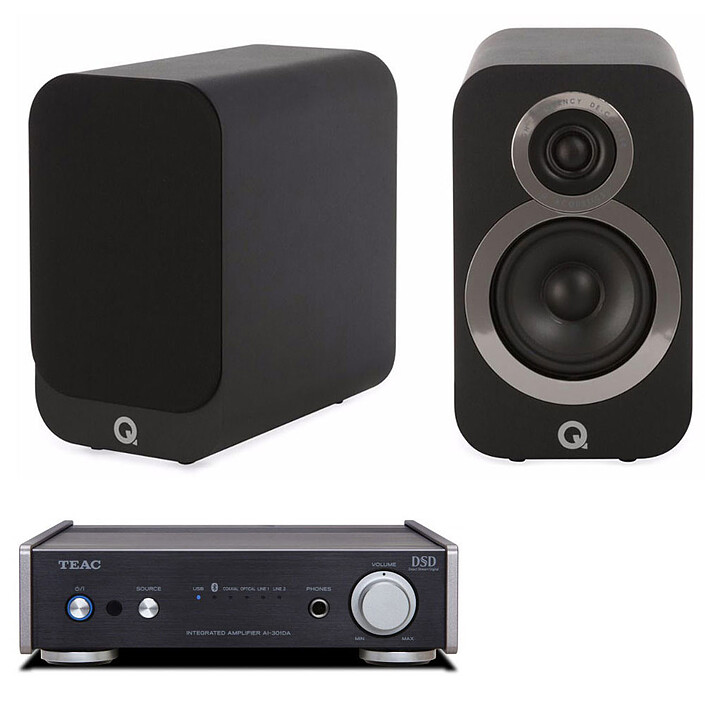 Teac AI-301DA Noir + Q Acoustics 3010i Noir