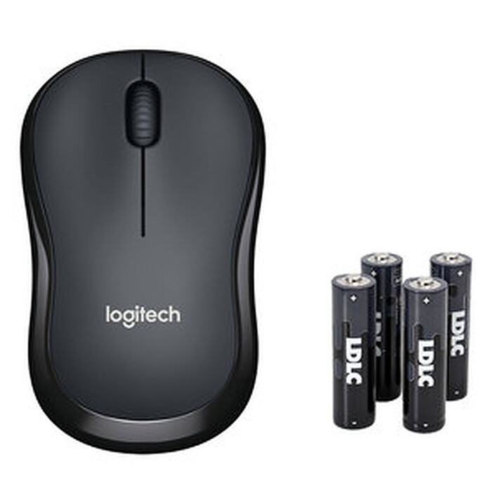 Logitech M220 Silent (Noir) + 4 piles LDLC+ AA LR6 OFFERTES !