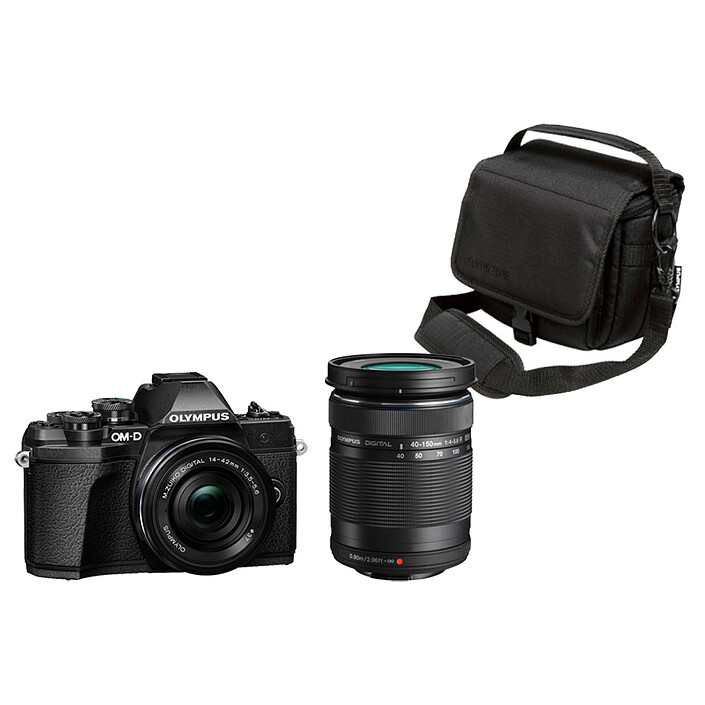 Olympus E-M10 MK III Noir + 14-42mm + 40-150mm R + OM-D Taille M