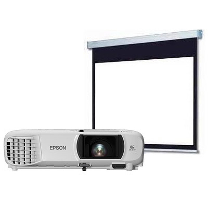 Epson EH-TW650 + LDLC Ecran Manuel - Format 16:9 - 200 x 113 cm