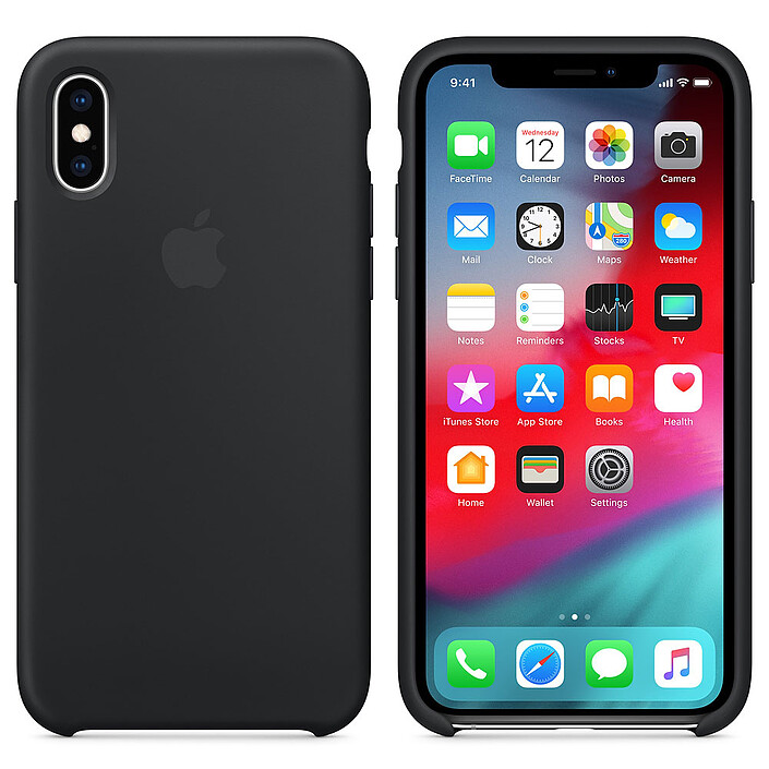 Apple Coque en silicone Noir Apple iPhone Xs