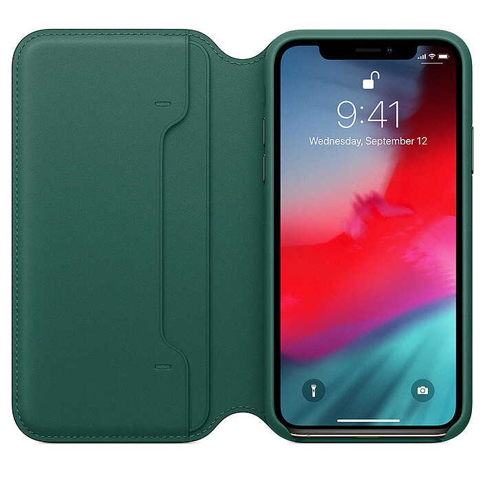 Avis Apple Étui Folio en cuir Vert Forêt Apple iPhone Xs