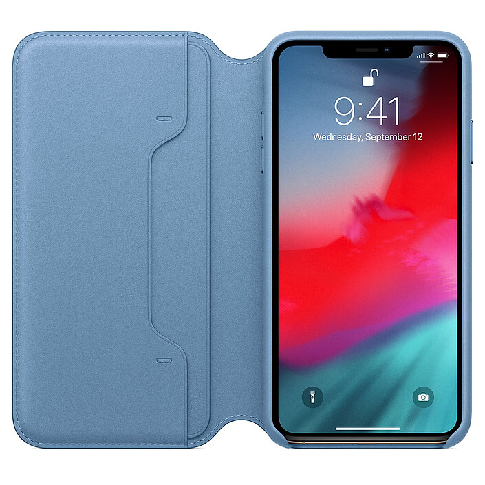 Avis Apple Étui Folio en cuir Bleu Apple iPhone Xs Max